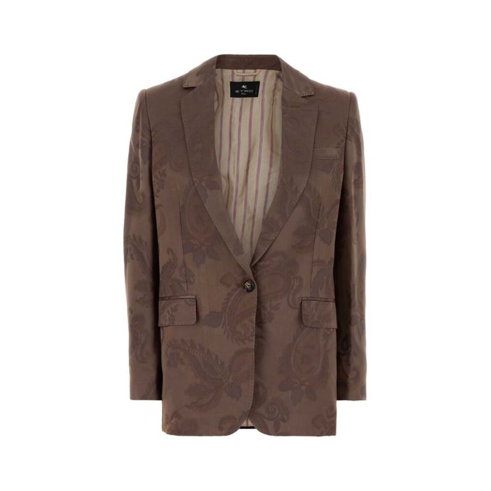 Etro Women Embroidered Jacquard Blazer